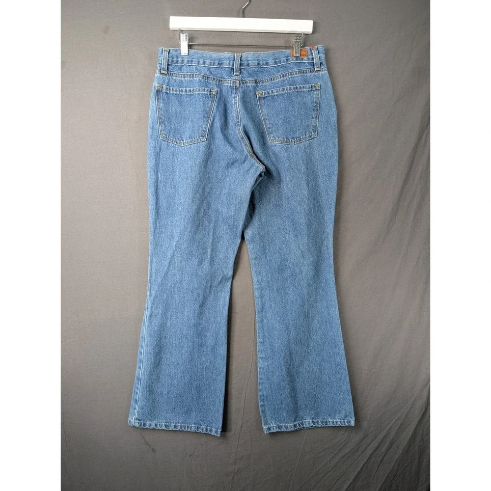 RSQ Mens 31 Low Rise Flare Jeans Blue Denim Cotton 5929